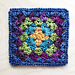 Knitted Granny Square pattern 