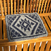 Knit Seat Pad Jagged Star pattern