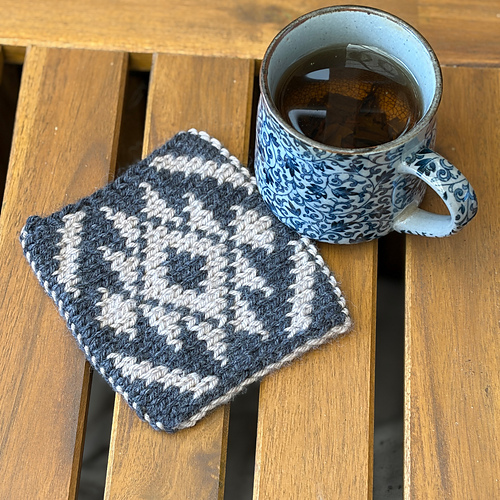 Knit Coaster Jagged