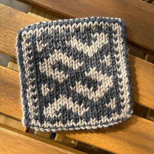 Knit Coaster U