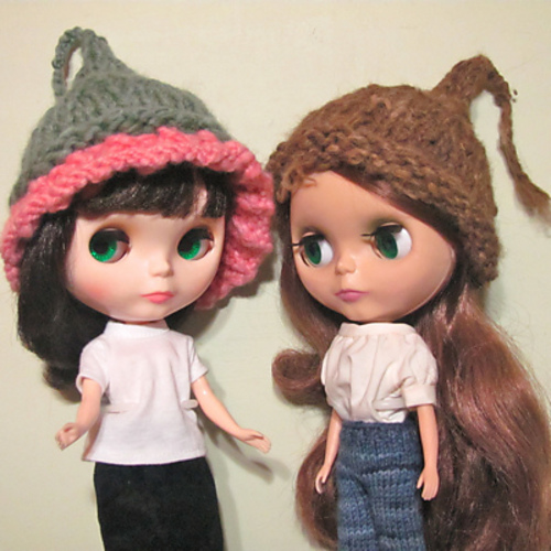 GumNut GumBlossom Hat in HandSpun for Blythes photo 1