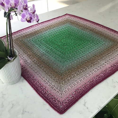 Large Flower Wheel Coaster Square photo 2
