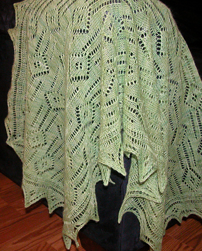 Ravelry: Diamond Stripe Lace Shawl pattern by Michelle Miller