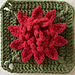 Waratah Flower Granny Square pattern
