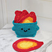 Dumpster Fire Coaster Set pattern 
