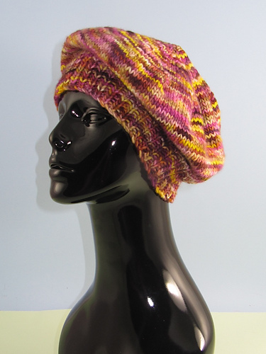 Tung Selvstripet Lue Beret - Christine Grant