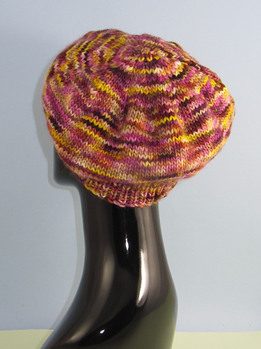 Tung Selvstripet Lue Beret - Christine Grant