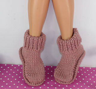 knitted slipper boots