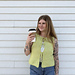Clover Ties Tank pattern 