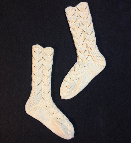P.36 透し編みの靴下 (Horseshoe Socks) 다른 모습 2