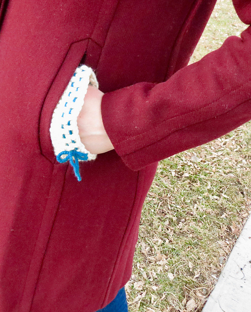 Ravelry Peek Pockets Crocheted Pocket Liners pattern by Lindsey Mae