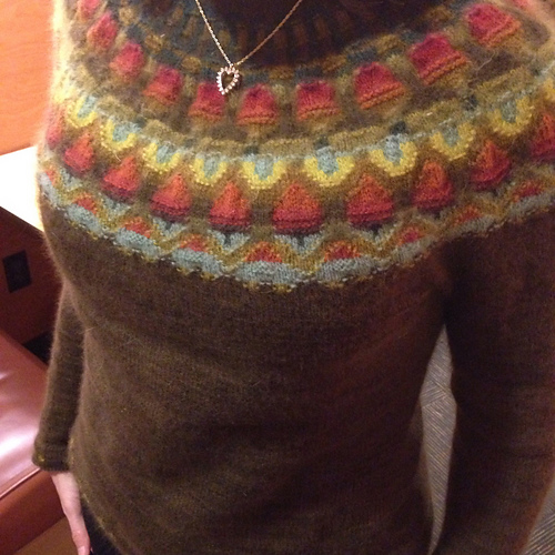 Ravelry: The Wild Apple Yoke Cardigan POC pattern by Kerstin Olsson