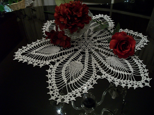 Ravelry: Six Point Ribbon Doily No. 1953 and 1954 pattern by Elizabeth ...