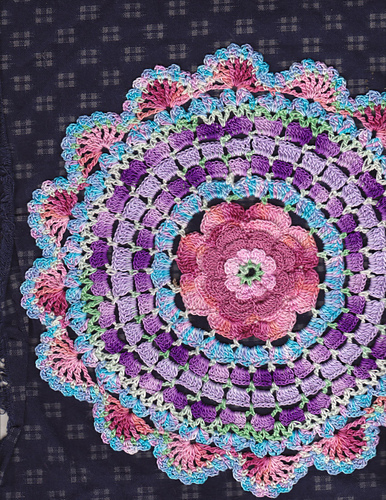 Radiant Rose Mandala Doily photo 6