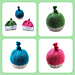 Sparkly Top Knot Chocolate Orange Covers pattern