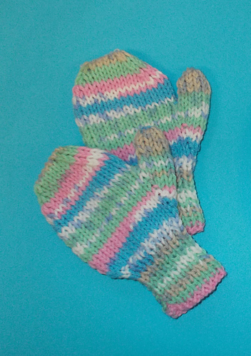 Fair Isle Effect Pre-School Toddler Mittens photo 1