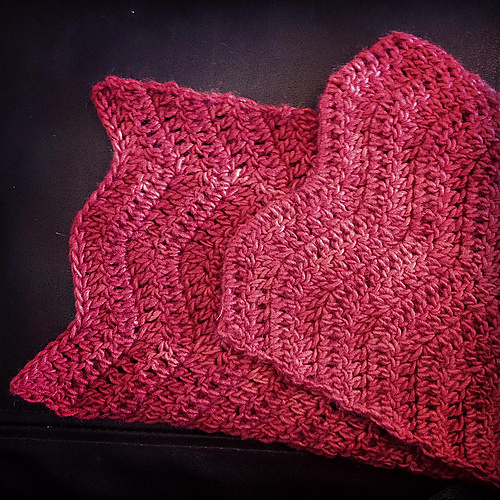 Wavy Scarf with mittens photo 3