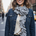 Ruffle Rose Scarf pattern