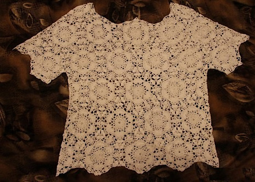 Lace-bluse fra motiv - Marina Zvirgzdina