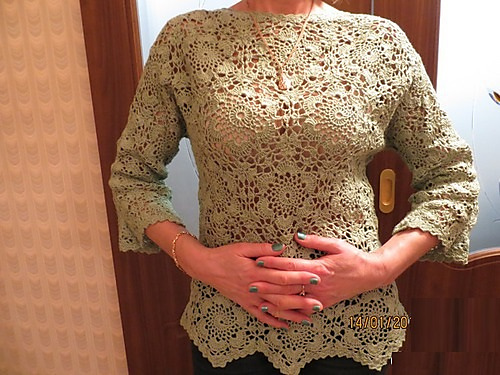 Lace-bluse fra motiv - Marina Zvirgzdina
