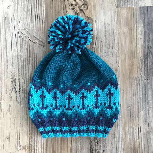 Ravelry Nautical Fair Isle Slouchy Beanie pattern by Rhode Island