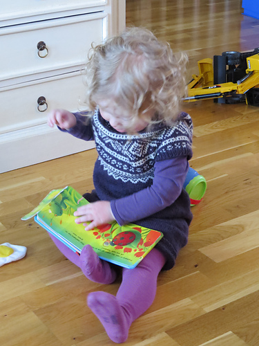 Marius tunika med rund sal - maritl