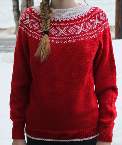 Nr 16 Marius II med raglan og rundt bærestykke - marja-lena