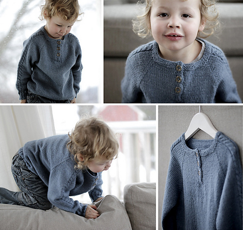 Genser med flette på ermene - marte