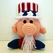 Uncle Sam Noggin Pal Amigurumi pattern 