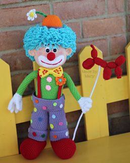 crochet clown doll pattern free