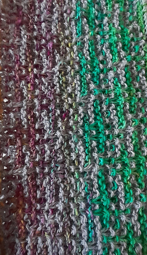 Noro Mosaic Cowl - in third repetition