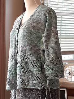 Satoyama in Aomori - shoulders seamed and first sleeve seamed in