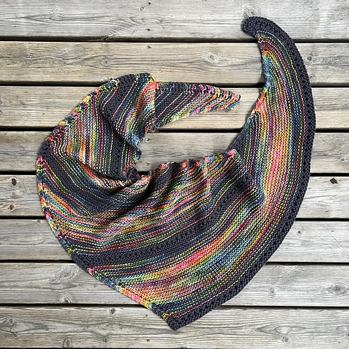 Simple Color Switch Shawl