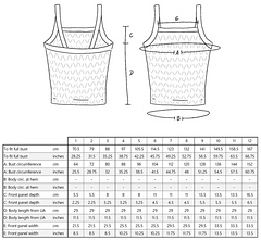 Fingering size chart
