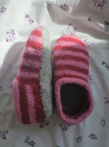 Sarah's Striped Slippers