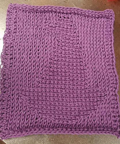 Witch's Hat Tunisian Dishcloth photo 2