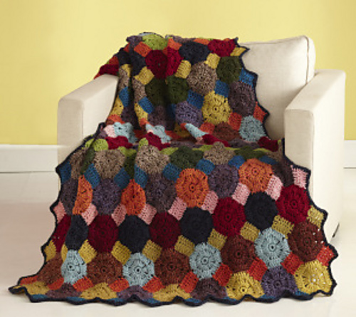 Snowball Motif Afghan photo 1