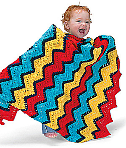 Ripple Effect Baby Blanket (crochet) photo 1