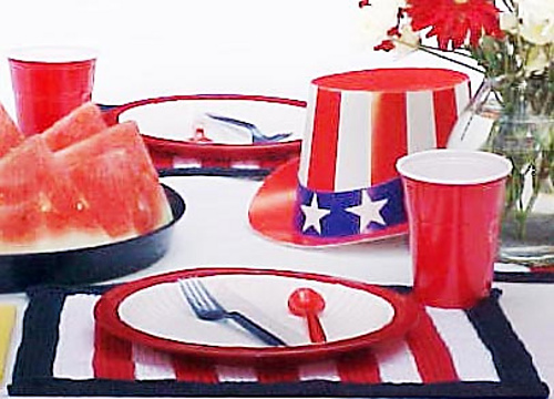 Patriotic Placemat Set (knit placemat) photo 2
