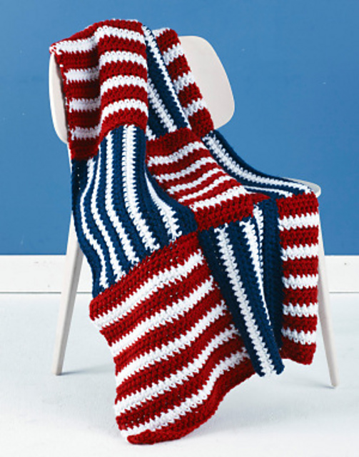Ravelry usa afghan pattern by lion brand yarn