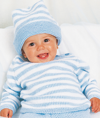 Stripe Jumper with Matching Hat photo 1
