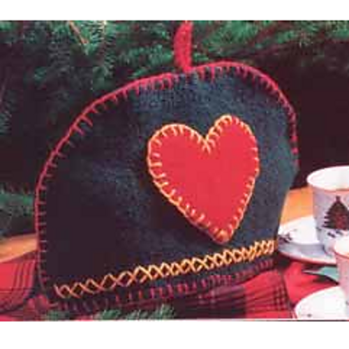 Felted Tea Cozy with Heart photo 1