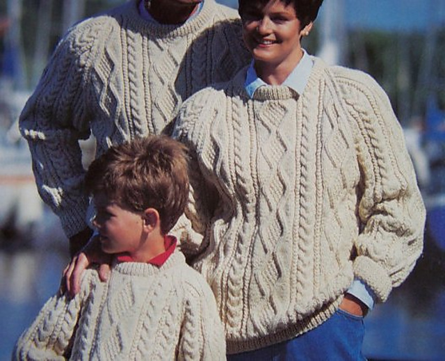 Ravelry: Family Arans - Adult's Sweater 