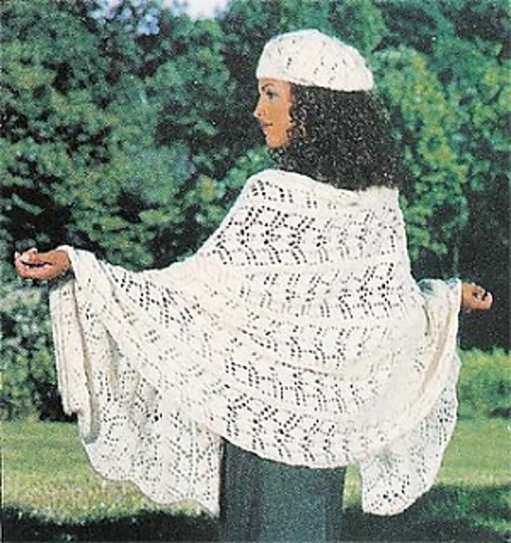 Lacy Leaf Wrap and Beret (Wrap) photo 1