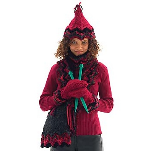 Ravelry Zig Zag Accessories Mittens pattern by Linda Cyr