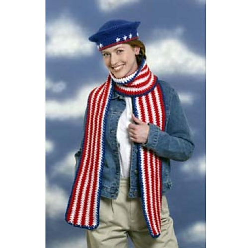 Stars & Stripes Beret & Scarf (Scarf) photo 2