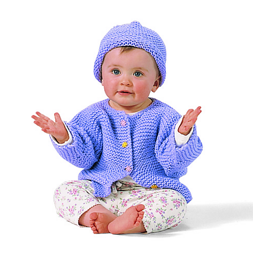 One-Stitch Baby Sweater Set (knit) photo 4