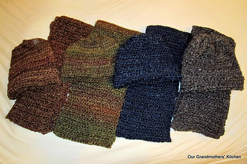One-Skein Hat and Scarf (crochet) photo 3