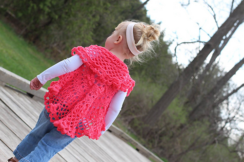 Girls Butterfly Mandala Vest photo 2