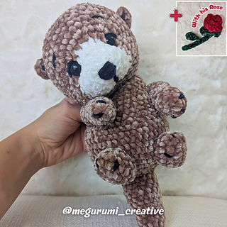 Valentin the Otter with his Rose